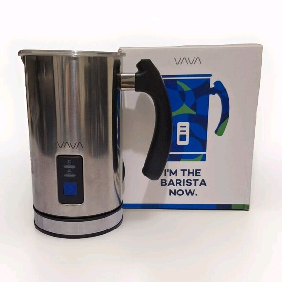VAVA EB008 Milk Frother Electric Steamer Stainless Steel Foam Maker Latte BNIB - Picture 2 of 11